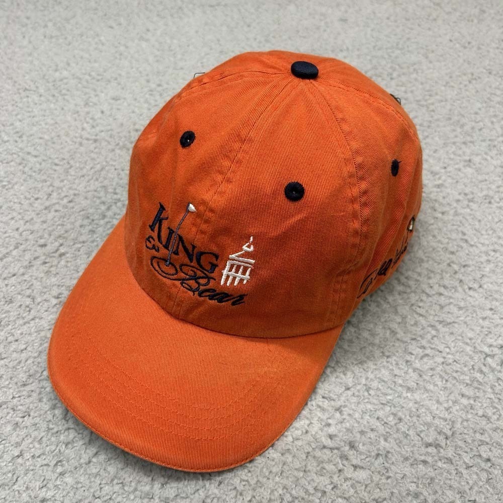 Arnold Palmer Hat King Bear Golf Cap Orange Embroidered Umbrella Logo One Size